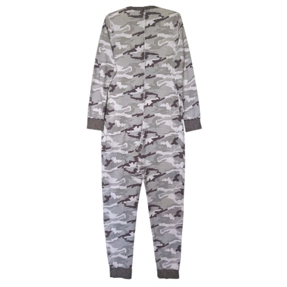 Fruit of the Loom Waffle Gray Camouflage Union Onesie | Size Medium/Large (EUC) - Picture 9 of 9